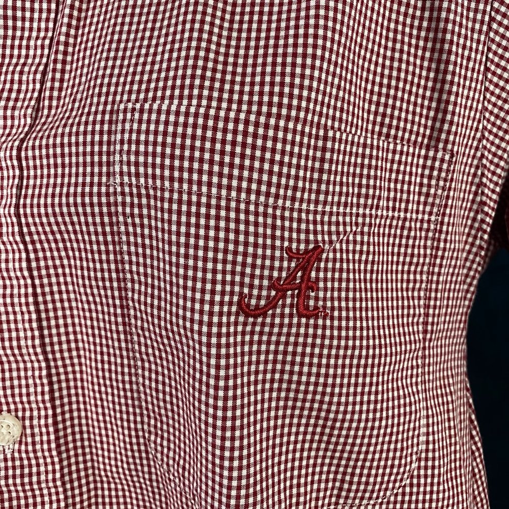 Alabama Crimson Tide Checkered Button Down Shirt - Picture 2 of 6